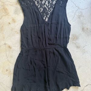 Forever 21 Black Lace Top